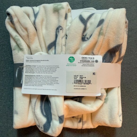 NWT Carter's Child Of Mine 1 Piece Footie Pajama/Penguins/Boy Or Girl 3-6 months - Picture 2 of 2